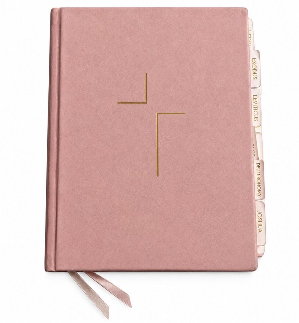 The Jesus Bible NIV Zondervan Pink Hardcover Indexed Tabs Passion Publishing